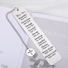 Load image into Gallery viewer, Inspirational Bookmark Christian Gifts for Women Men, Bible Verse Bookmark for Kids Teens Book Lovers, Religious Church Gift for Friend Female,Birthday Christmas Stocking Stuffers for Her Him Girl Boy
