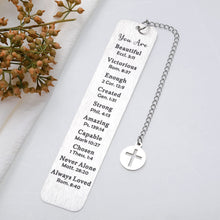 Load image into Gallery viewer, Inspirational Bookmark Christian Gifts for Women Men, Bible Verse Bookmark for Kids Teens Book Lovers, Religious Church Gift for Friend Female,Birthday Christmas Stocking Stuffers for Her Him Girl Boy
