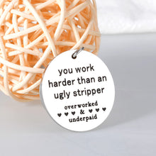 Load image into Gallery viewer, Funny Coworker Keychain Gift for Women Men Employee Appreciation Office Thank You Gift for Colleagues Boss Friends Leaving Farewell Retirement GoodBye Inspirational Gifts for Him Her
