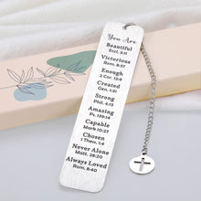 Load image into Gallery viewer, Inspirational Bookmark Christian Gifts for Women Men, Bible Verse Bookmark for Kids Teens Book Lovers, Religious Church Gift for Friend Female,Birthday Christmas Stocking Stuffers for Her Him Girl Boy
