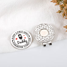 Load image into Gallery viewer, Dad Gifts from Daughter Son Golf Ball Marker for Men Him Dad Gift for New Dad to Be Stepdad Wedding Gifts for Dad Fathers Day Valentines Christmas Present
