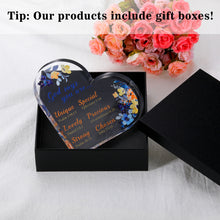 Load image into Gallery viewer, Inspirational Christian Gifts for Women Christmas Gift for Daughter from Mom Bible Verse Religious Gifts for Sister Friends Birthday Present Baptism Church Scripture Gift Godchild Acrylic Paperweight
