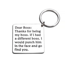 Load image into Gallery viewer, Boss Appreciation Gifts for Female Male Bosses Day Key Chain Principal New Job Promotion Gifts for Leader Mentor Superior Thank You Boss Leaving Going Away Retirement Gifts for Boss Birthday Christmas
