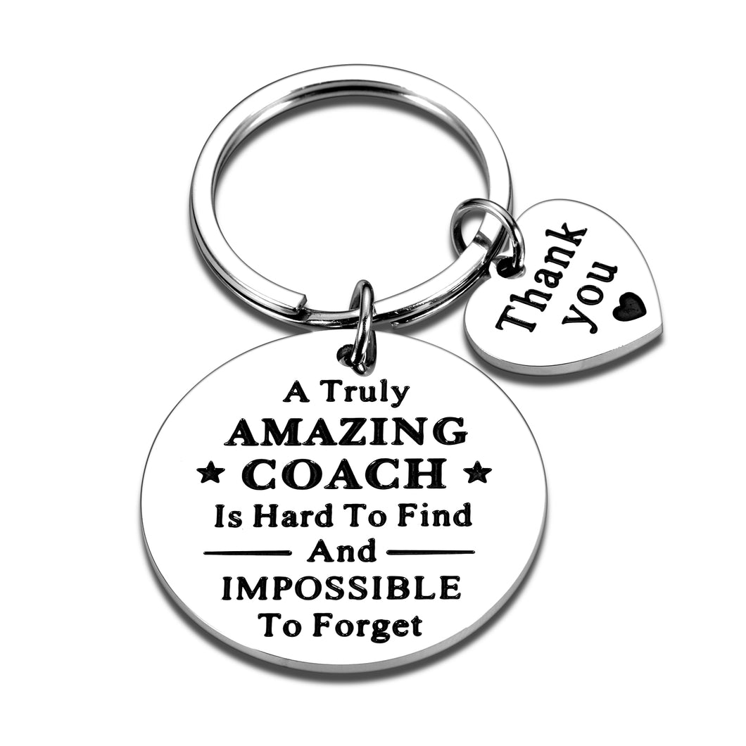 Coach Christmas Gift Cheer Coach Appreciation Gift Football Soccer Volleyball Baseball Coach Keychain for Men Women Thank You Coach Birthday Present Thanksgiving Retirement Gift for Coach Gift Bulk