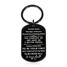 Load image into Gallery viewer, Boyfriend Man Gifts Keychain for Christmas Valentines Anniversary Birthday Gifts for Boyfriend Husband I Love You Gifts for Him Boyfriend Groom Gifts from Girlfriend Bride Wedding Anniversary Keepsake
