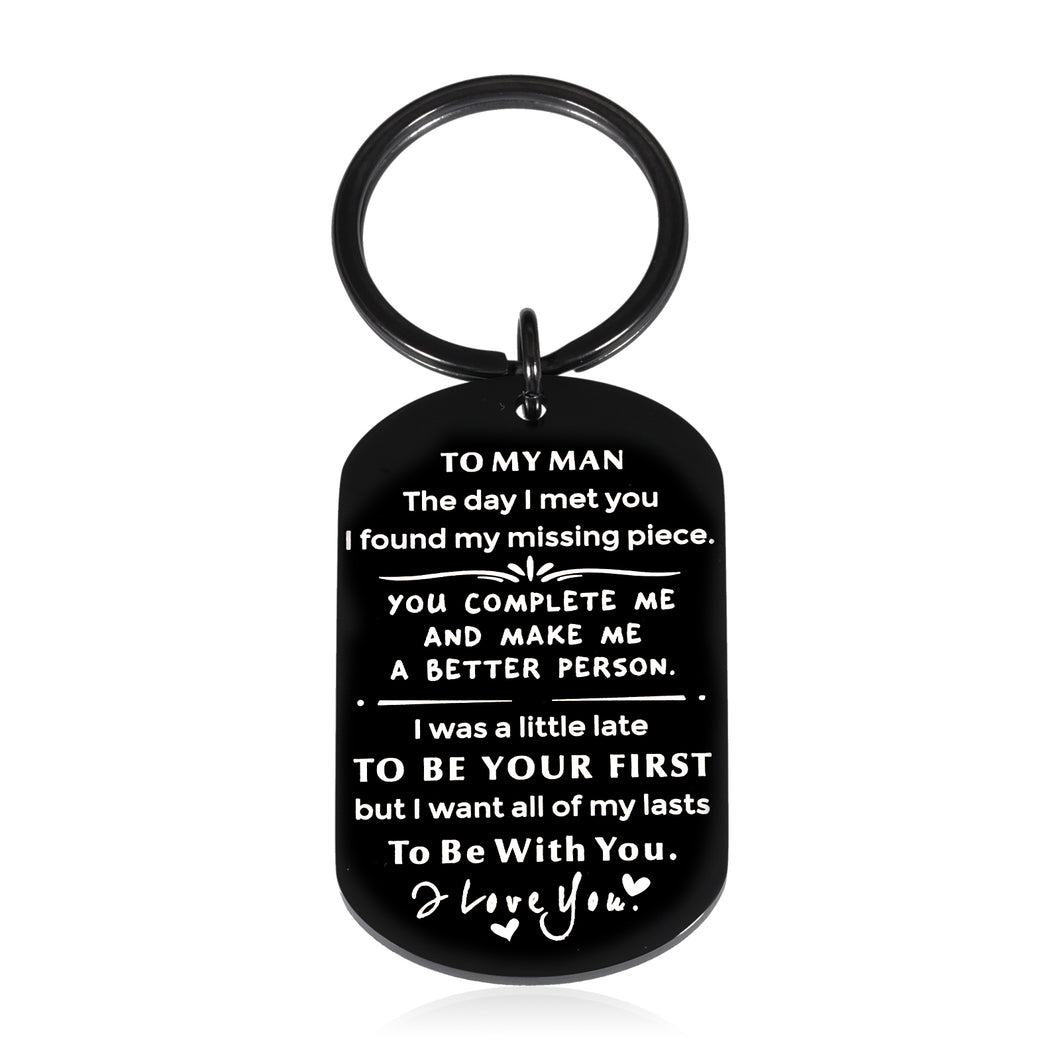 Boyfriend Man Gifts Keychain for Christmas Valentines Anniversary Birthday Gifts for Boyfriend Husband I Love You Gifts for Him Boyfriend Groom Gifts from Girlfriend Bride Wedding Anniversary Keepsake