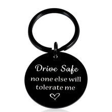 Load image into Gallery viewer, Drive Safe Keychains for Boyfriend Gifts from Girlfriend Cute Valentine&#39;s Christmas Gifts for Him Her Husband Birthday Presents from Wife Fiance Couple Gifts New Driver Gifts for Son Friend Women Men
