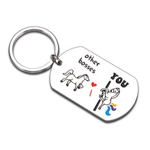 Load image into Gallery viewer, Funny Boss Day Gifts Keychain for Men, Boss Lady Gifts for Women Office, Gifts for Bosses Female Male Leaving, Coworker Employee Appreciation Gift for Mentor Manager Supervisor Leader Retirement
