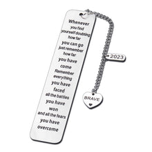 Load image into Gallery viewer, 2023 Graduation Gifts for Her Him Christmas Stocking Stuffer Inspirational Bookmark Gifts for Women Men Senior Grad Gift High School College Nurse Student Birthday Gift for Teen Boy Girl Son Daughter
