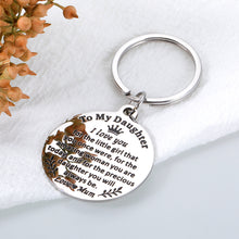 Load image into Gallery viewer, Christmas Stocking Stuffer for Daughter Gift Inspirational Keychain for Daughter from Mom, Valentine&#39;s Day Gifts for Teen Girls, Graduation Gifts for Her, Birthday Gifts for Daughter in Law Adult
