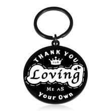 Load image into Gallery viewer, Bonus Mom Dad Gifts for Stepdad Birthday Christmas Gifts for Stepmom Bonus Dad Thank You Keychain for Bonus Mom Father in Law Stocking Stuffer for Stepdad Father Mother Gifts from Stepdaughter Son
