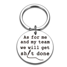Load image into Gallery viewer, Funny Team Gifts for Boss Manager Employee Appreciation Gifts for Coworker Female Male Boss Superior Leader Manager Sarcastic Holiday Gifts Bosses Day Team Get Shit Done Novelty Gag Office Keychain
