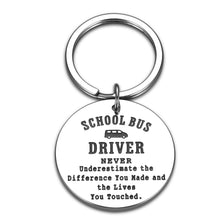 Load image into Gallery viewer, Bus Driver Appreciation Gifts Keychain for Men Women School Bus Driver Gifts for Christmas End of Year Back to School Gift for Son Daughters Bus Driver Stocking Stuffer for School Bus Driver Thank You
