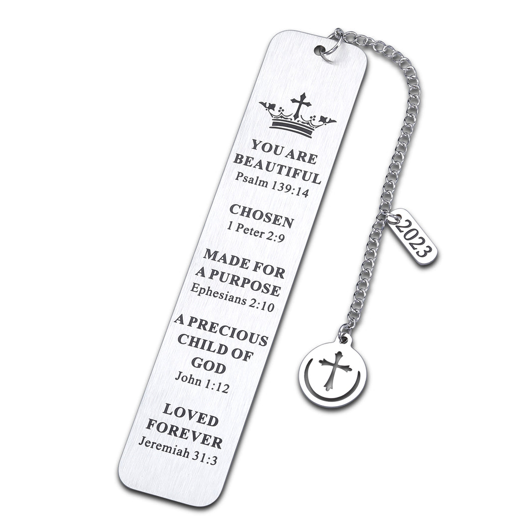 Inspirational Christian Bookmark Gifts for Women Bible Verse Bookmark for Girl Daughter Christmas Stocking Stuffers Birthday Gift for Female Friend Sister Book Lover Baptism Religious Church Bulk Gift
