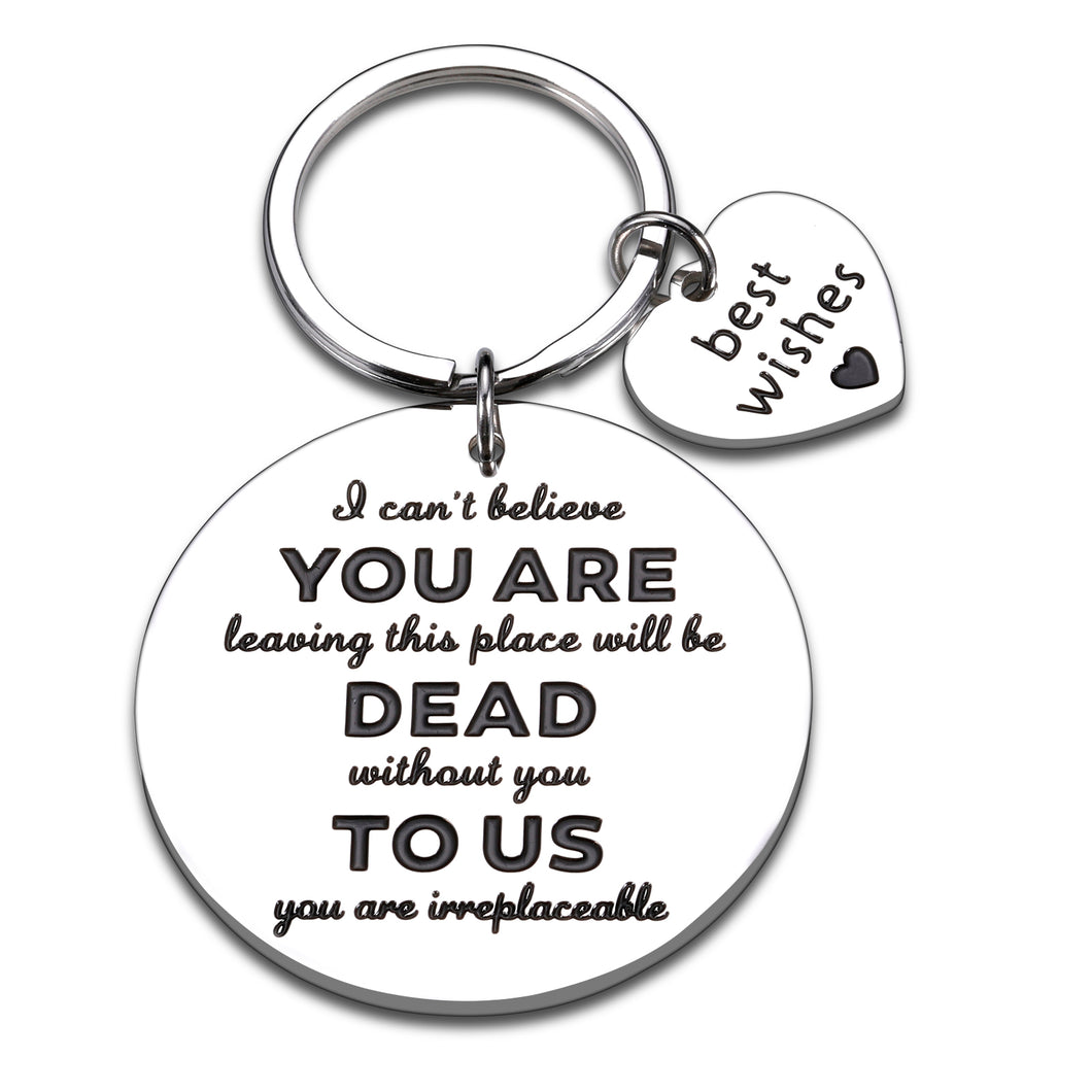 Coworker Leaving Gifts for Women Men Employee Farewell Going Away Goodbye Gifts for Boss Female Male Retirement Leaving Job Gifts New Job Gifts for Colleagues Promotion Birthday Retired Keychains