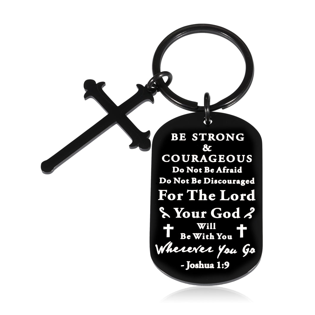 Inspirational Christian Gifts Cross Keychain for Women Men Religious Easter Gifts for Kids Adults Faith Bible Verse Accessories for Sunday School Prayer Reminder Gift Catholic Church Baptism Favors