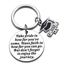 Load image into Gallery viewer, Christmas Stocking Stuffer Gifts for Boy Girl Son Daughter Keychain Inspirational Graduation Gifts for Him Her Class of 2023 Grad Ph.D Master Degree Gifts for College Senior High School Student Nurse
