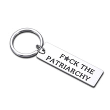 Load image into Gallery viewer, Delujouberst FuCK The Patriarchy Keychain Gifts for Her Women Feminist Gift for Her Activist Gift for Women
