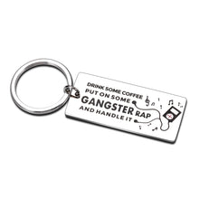 Load image into Gallery viewer, Christmas Stocking Stuffers Gifts Key Chain for Women Men Him Her Birthday Relaxation Gifts for Women Friends Coworker Coffee Lover Gifts for Family Office Cheer Up Gifts Hip Hop Jewelry Inspirational
