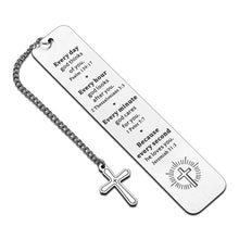 Load image into Gallery viewer, Bible Verse Bookmarks Inspirational Gifts for Women Men Christmas Christian Religious Scripture Gifts for Best Friend Baptism Faith Birthday Present for Son Daughter First Communion Gifts for Godchild
