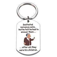 Load image into Gallery viewer, Funny Dad Gifts Keychain, Fathers Day Dad Gifts from Daughter Wife Son Kids, Step Dad Father in Law Gifts for Dad, Stepdad Father&#39;s Day Birthday Gifts for Husband Grandpa, Father of the Bride Gifts
