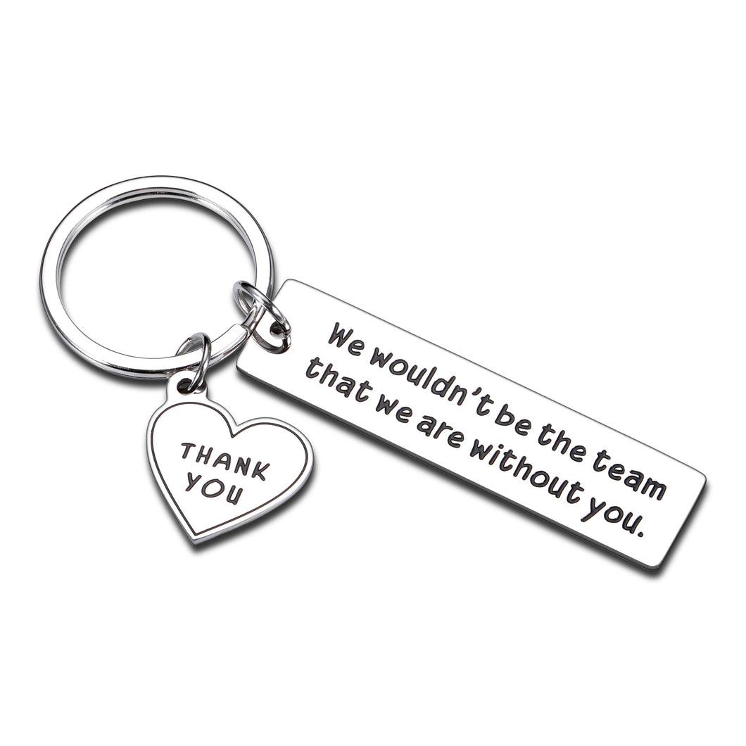 Appreciation Gifts for Coworkers Women Men Employees Coach Boss Farewell Going Away Gift Retirement Gifts for Team Player Work Bestie Company Gifts for Staff Office Teamwork Thank You Keychain