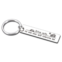 Load image into Gallery viewer, Kids Valentines Day Gifts for Him Her New Driver Gifts for Boyfriend from Girlfriend Wife Drive Safe Keychain for Boyfriend Husband Son Daughter Best Friend Birthday Christmas Gifts for Women Men
