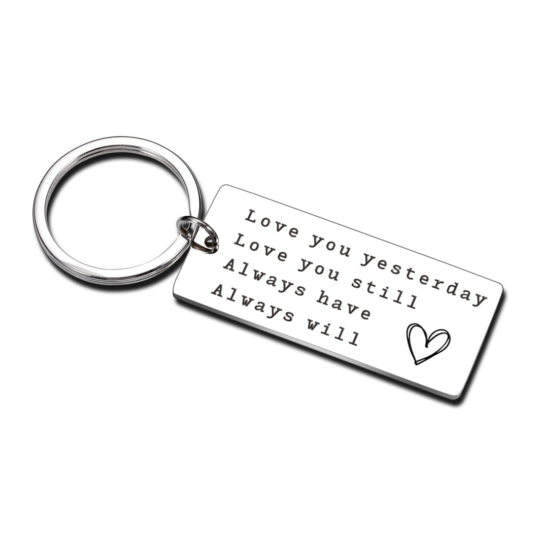 Birthday Gifts Keychain for Boyfriend Husband Christmas Romantic Couple Gifts for Him Her Girlfriend Husband Stocking Stuffers Gifts for Boyfriend from Girlfriend Wife Groom Gifts Keyring