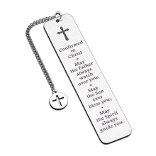 Load image into Gallery viewer, Christmas Baptism Gift for Teen Girl Boy Catholic Confirmation Gift for Women Birthday Christian Bible Verse Bookmark Gift for Godson Goddaughter Religious Gift for Church First Communion Gift Bulk
