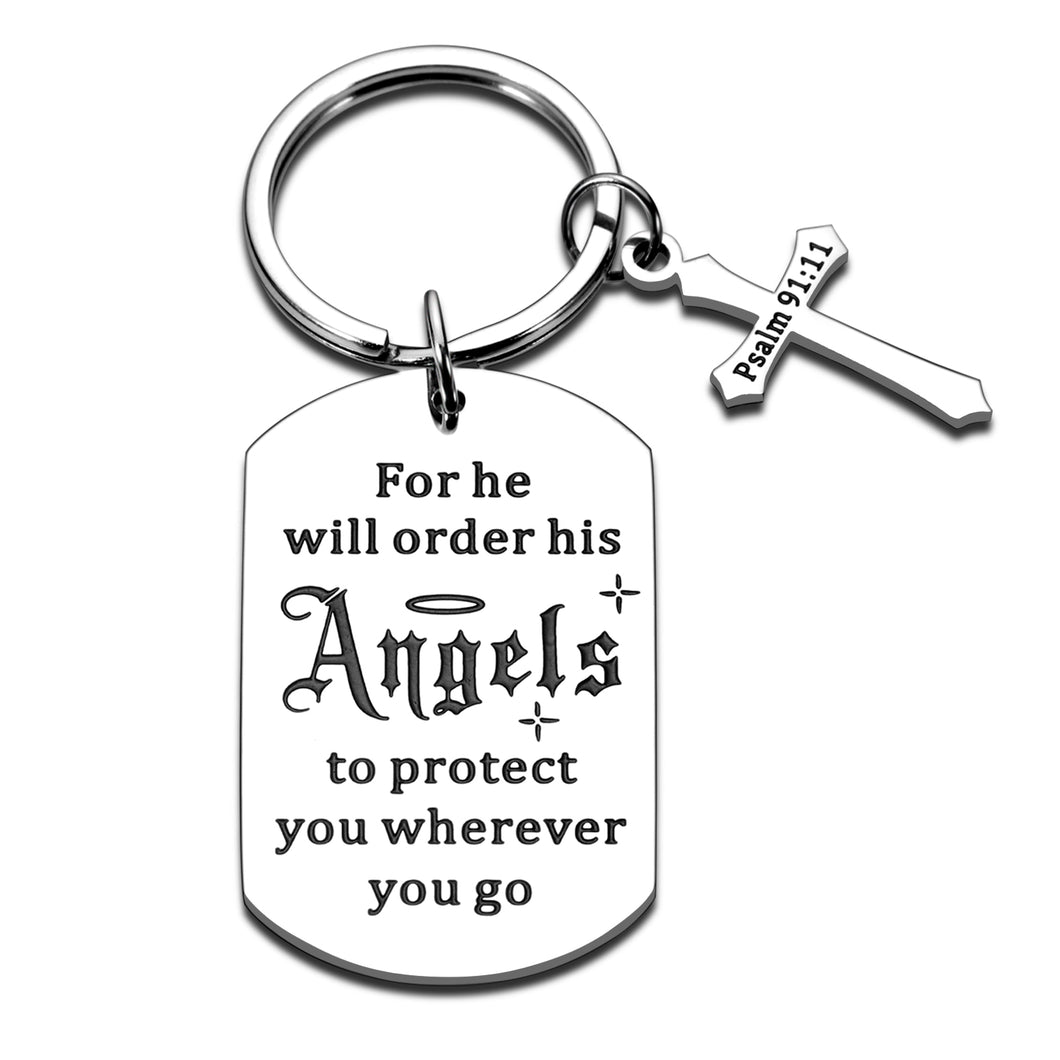 Bible Verse Keychain Christian Religious Gifts for Women Men Christmas Stocking Stuffers for Husband Wife Inspirational Birthday Baptism Gifts for Son Daughter Faith First Communion Gifts for Girl Boy