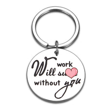 Load image into Gallery viewer, Coworker Leaving Going Away Farewell Gifts for Women Men Social Worker Employee Appreciation Gifts for Coworker Colleague Boss Leader Work Team Retirement Gifts for Him Her Mom Dad Retiree Keychain
