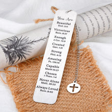 Load image into Gallery viewer, Inspirational Bookmark Christian Gifts for Women Men, Bible Verse Bookmark for Kids Teens Book Lovers, Religious Church Gift for Friend Female,Birthday Christmas Stocking Stuffers for Her Him Girl Boy
