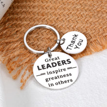 Load image into Gallery viewer, Boss Day Gift Keychain for Men Women Leaders Appreciation Gift for Boss Manager Leader Boss Lady Supervisor PM Thank You Retirement Gift for Friend Goodbye Farewell Gift for Him Her Birthday Christmas
