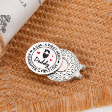 Load image into Gallery viewer, Dad Gifts from Daughter Son Golf Ball Marker for Men Him Dad Gift for New Dad to Be Stepdad Wedding Gifts for Dad Fathers Day Valentines Christmas Present
