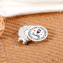 Load image into Gallery viewer, Dad Gifts from Daughter Son Golf Ball Marker for Men Him Dad Gift for New Dad to Be Stepdad Wedding Gifts for Dad Fathers Day Valentines Christmas Present
