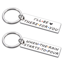 Load image into Gallery viewer, Friends TV Show Merchandise for Best Friend Thank You Gifts Keychain for Women Mens Stocking Stuffers Gifts for Christmas Birthday Friendship Presents for Coworkers Boss Two-sided Wedding Jewelry
