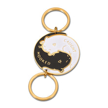 Load image into Gallery viewer, Matching Couple Gifts Keychain for Him Her Husband Boyfriend Birthday Gifts for Girlfriend Stocking Stuffers Christmas Gifts Wedding Engagement Gifts for Couples Bride Groom Cat Lover Keyrings
