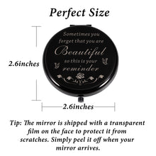 Load image into Gallery viewer, Delujouberst Stocking Stuffers for Women Daughter Girls Compact Makeup Mirror Birthday Thanksgiving Valentines Day Gift for Mom Wife Girlfriend Inspirational Gift for Her Friend Sister Nurse Female
