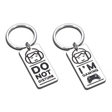 Load image into Gallery viewer, Do Not Disturb I&#39;m Gaming Gifts Keychain for Christmas Birthday Gifts for Men Son Teen Boy Friend Funny Gamer Gifts for Kids Husband Dad Father Brother Game Lover Boyfriend Video Game Party Favors
