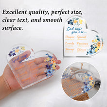 Load image into Gallery viewer, Inspirational Christian Gifts for Women Christmas Gift for Daughter from Mom Bible Verse Religious Gifts for Sister Friends Birthday Present Baptism Church Scripture Gift Godchild Acrylic Paperweight
