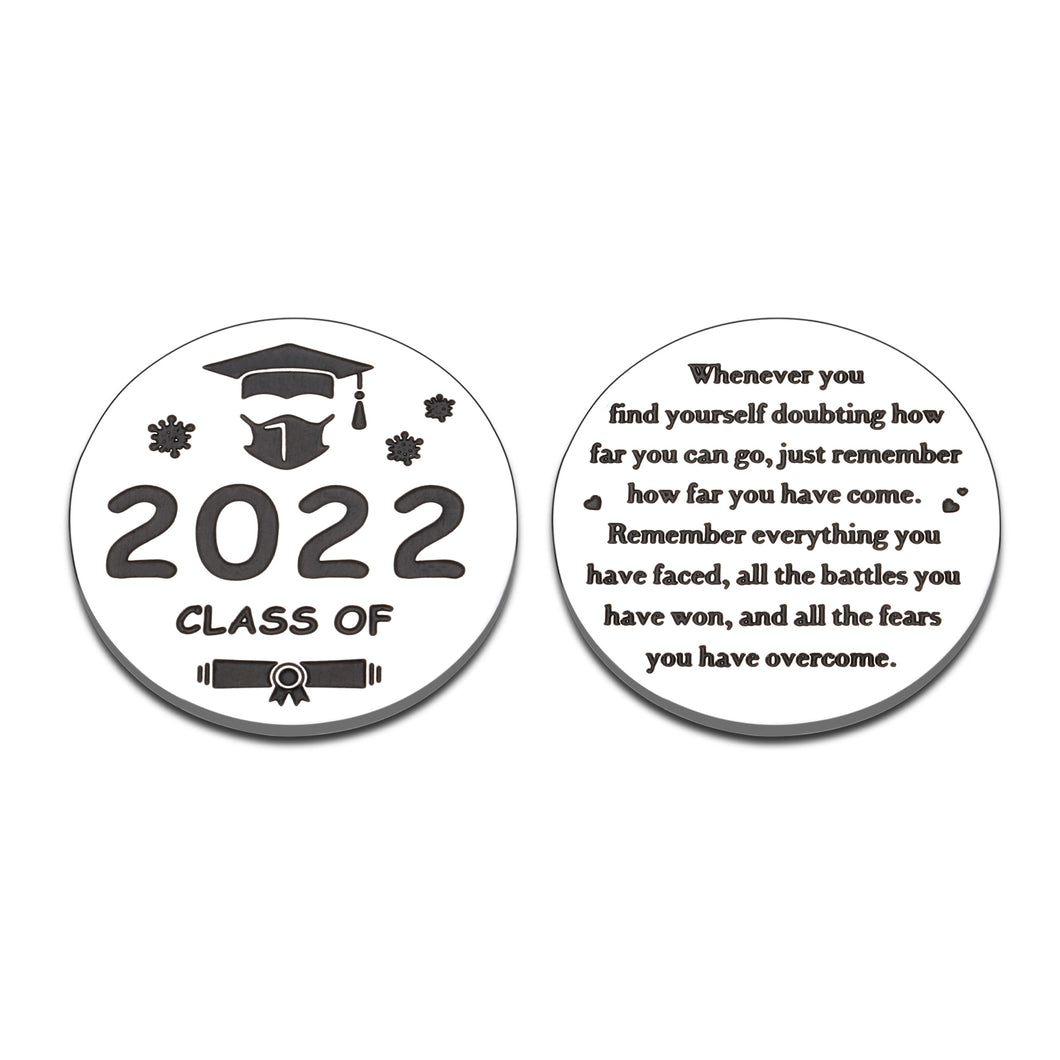 Class of 2022 Graduation Gifts - High School College Kindergarten Graduation Gifts for Him Her Boy Girl, Inspirational Graduation Gift for 8th 12th Grade, Pocket Hug Token for Friend Son Daughter Grad