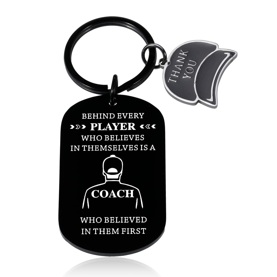 Coach Christmas Thank You Gift Football Soccer Volleyball Baseball Softball Cheer Coach Appreciation Gift for Men Sports Coach Gift for Women Team Keychain Gift Birthday Retirement Present for Him Her