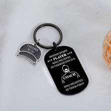 Load image into Gallery viewer, Coach Christmas Thank You Gift Football Soccer Volleyball Baseball Softball Cheer Coach Appreciation Gift for Men Sports Coach Gift for Women Team Keychain Gift Birthday Retirement Present for Him Her
